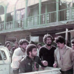 استخدام البيكب كشاريو..فلاح المصور ونحن حوله..أنا وظافر محمد جابر ووليد الشطري وعلاء بدري وفاضل صدام